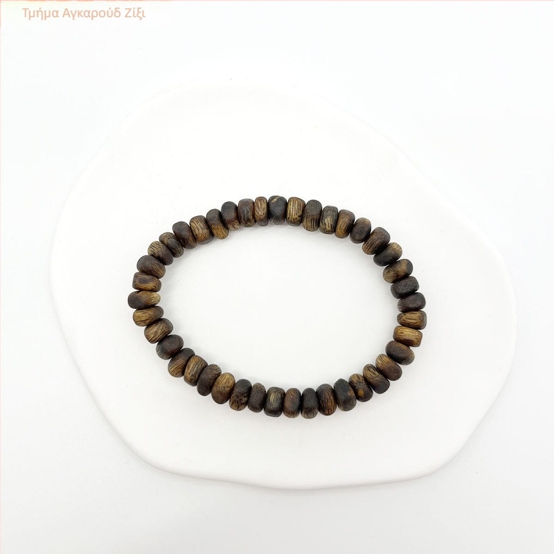 Βραχιόλι Agarwood Qinan – Βιντάζ, Unisex, με σχήμα χάντρας, γυαλισμένο
