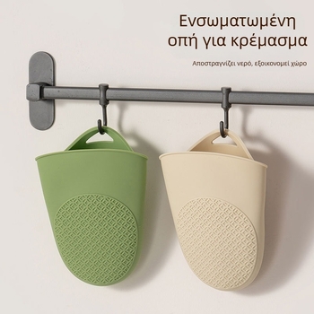 Προσαρμοσμένες γάντες από σιλικόνη για την κουζίνα, θερμοανθεκτικές, κατάλληλες για φούρνο και φούρνο μικροκυμάτων, αντιολισθητικές.