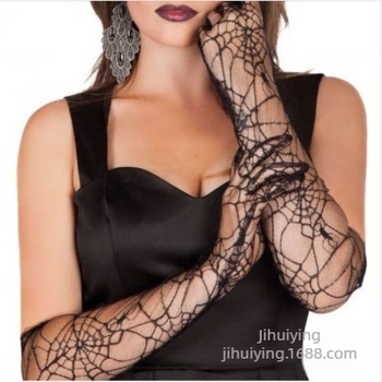 Αντι-UV μανίκια για μπράτσα με σχέδιο ιστού αράχνης, μακριά μανίκια, 100% πολυεστέρας, ύφασμα οξικού οξέος, Γαλλικό ρετρό στυλ, Καλοκαίρι 2023