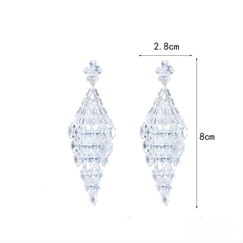 Γυναικεία κορώνα από ζιρκόν – Μεταλλική Κ9 Κορώνα για τα μαλλιά με λευκά κρύσταλλα