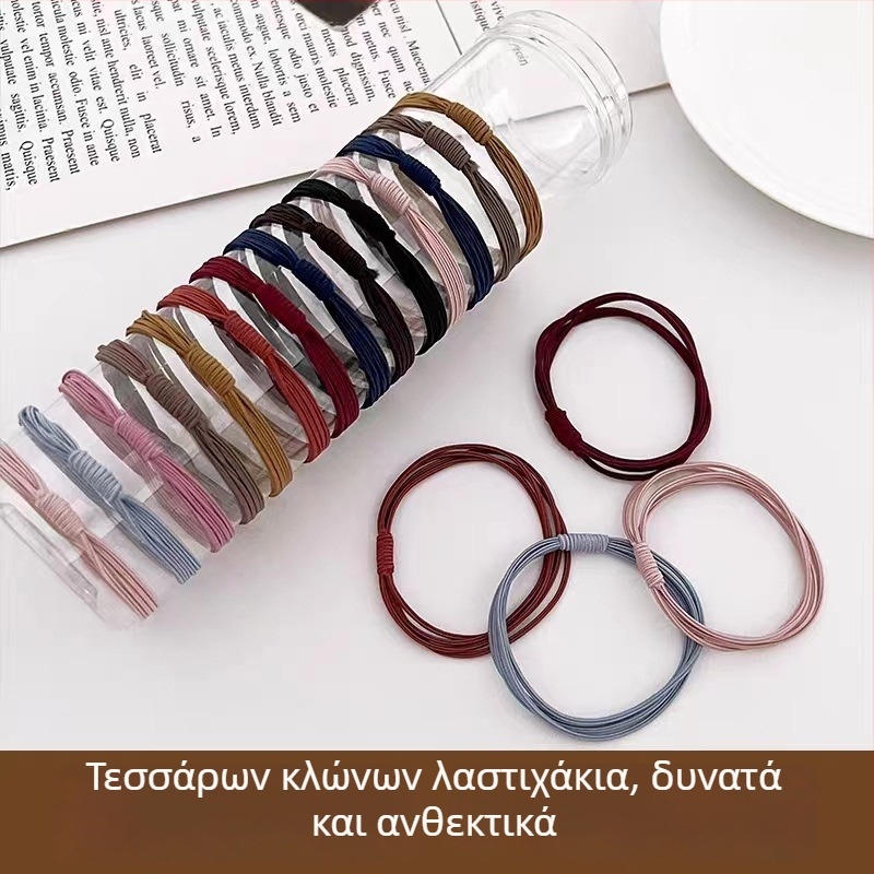 Λαστιχάκι μαλλιών για αλογοουρά από ύφασμα — πλεκτό, κορεατικού στυλ, υψηλή ελαστικότητα, κυκλοφόρησε φθινόπωρο 2024