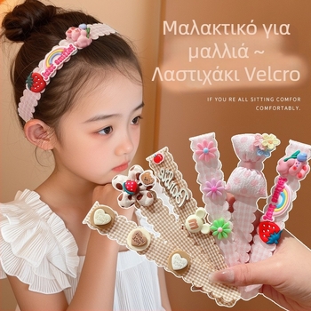 Κορδέλα μαλλιών για παιδιά, ύφασμα, στυλ καρτούν, προέλευση Yiwu, χειμώνας 2025