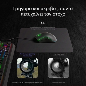 TPU επιφάνεια ποντικιού — αντιολισθητική, μονοσπλευρή, προσαρμόσιμη για Esports και γραφείο.