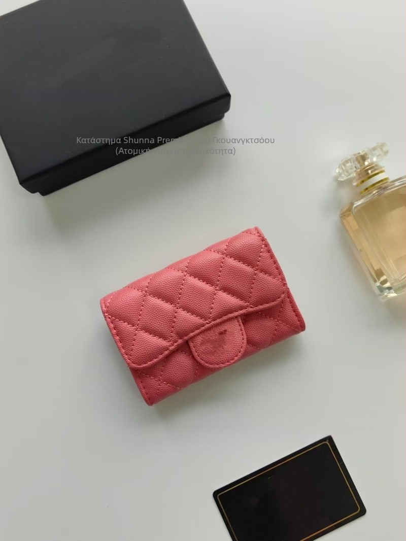 Πορτοφόλι κερμάτων από γνήσιο δέρμα, γυναικείο, μονόχρωμο, δέρμα αγελάδας πρώτου στρώματος, επένδυση από δέρμα αγελάδας, άνοιξη 2025, ανθεκτικό στη φθορά για καθημερινή χρήση