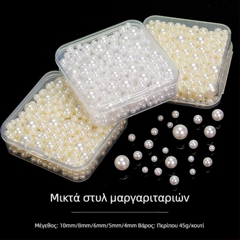 Καρφί μαλλιών DIY με μαργαριτάρια — υλικό: πλαστικό/ρητίνη, επεξεργασία: βαφή με ψήσιμο, στυλ: γλυκό