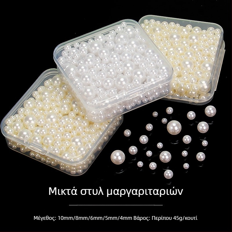 Καρφί μαλλιών DIY με μαργαριτάρια — υλικό: πλαστικό/ρητίνη, επεξεργασία: βαφή με ψήσιμο, στυλ: γλυκό