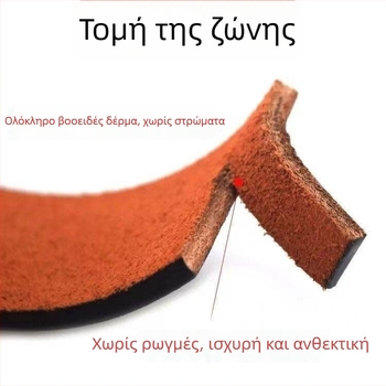 Ζώνη από γνήσιο δέρμα, διπλό στρώμα βοδινής δέρματος, αυτόματο κούμπωμα, εξαρτήματα από κράμα, πλάτος 2–4 εκ.