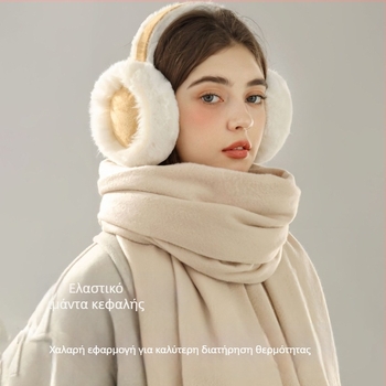 Κουκούλες αυτιών από βελούδο για γυναίκες, unisex, φθινοπωρινά-χειμερινά, μονοχρωματικό σχέδιο, διατηρούν τη ζεστασιά