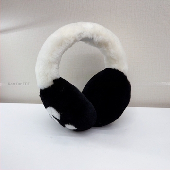Γυναικείες ωτοασπίδες από plush, Panda στυλ, για τον χειμώνα