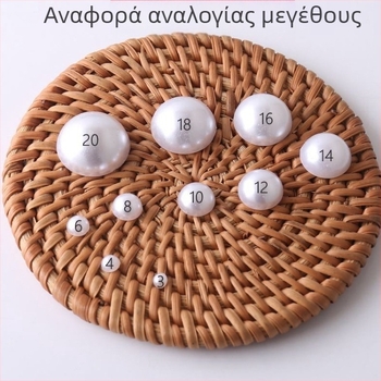 Αξεσουάρ DIY για μανικιούρ – ABS κυκλικά αυτοκόλλητα νυχιών με μαργαριταρένιο φινίρισμα και ψεύτικα μαργαριτάρια