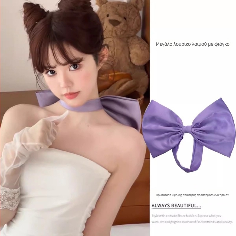 Υφασμάτινο κολάρο-κολιέ με σχέδιο καρτούν, μάρκα Like silk, αλυσίδα τύπου Ο