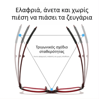 Αναδιπλόμενα γυαλιά ανάγνωσης (φακοί PC; πλήρες πλαίσιο TR90; αντι-μπλε φως; αντι-UV; αντιραδιενέργειας)