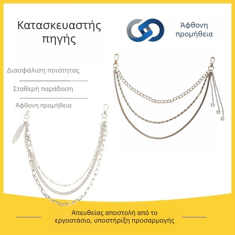 Γυναικεία αλυσίδα μέσης, μεταλλική ζώνη-αλυσίδα σε πανκ στυλ, αξεσουάρ για φούστες, χιπ-χοπ κόσμημα, ευέλικτο