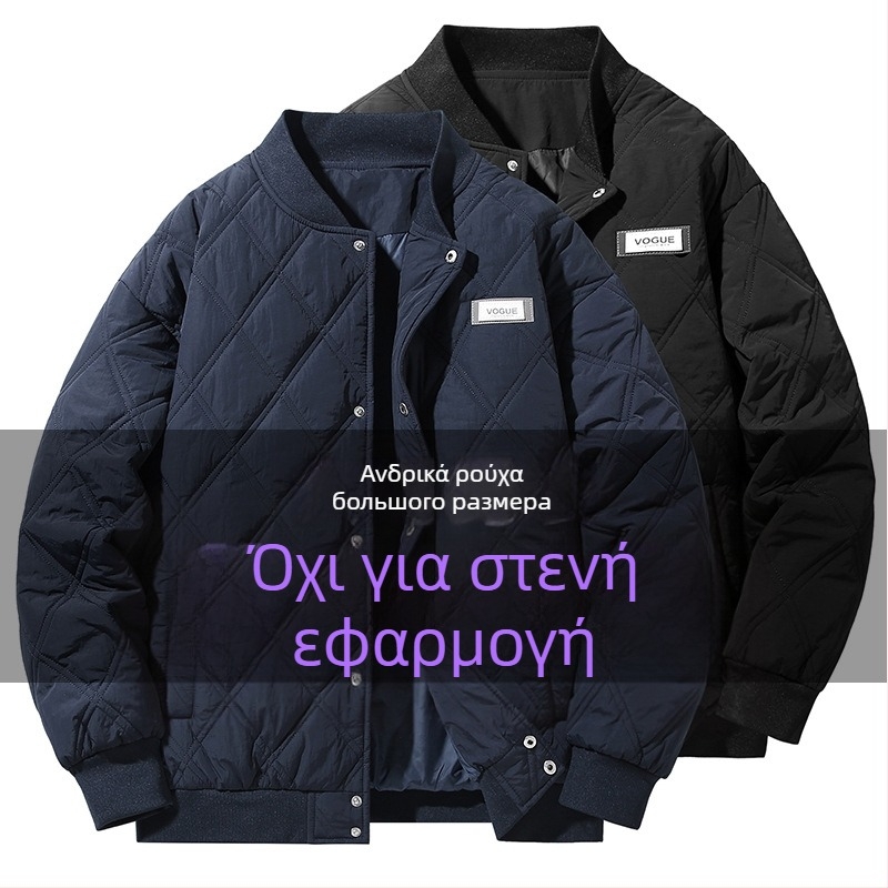 Ανδρικό μπουφάν από βαμβάκι με επένδυση, με γιακά-στάση, με μονόζευγμα κούμπωμα, πολυεστερικό γέμισμα, πολυεστερική επένδυση, τσέπες στις πλευρές