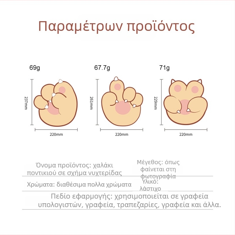 Pad ποντικιού Claw Alien – Μικρή επιφάνεια, μάτ ρητίνης, Αντιολισθητικό, Χύτευση με έγχυση, Λογότυπο τυπωμένο