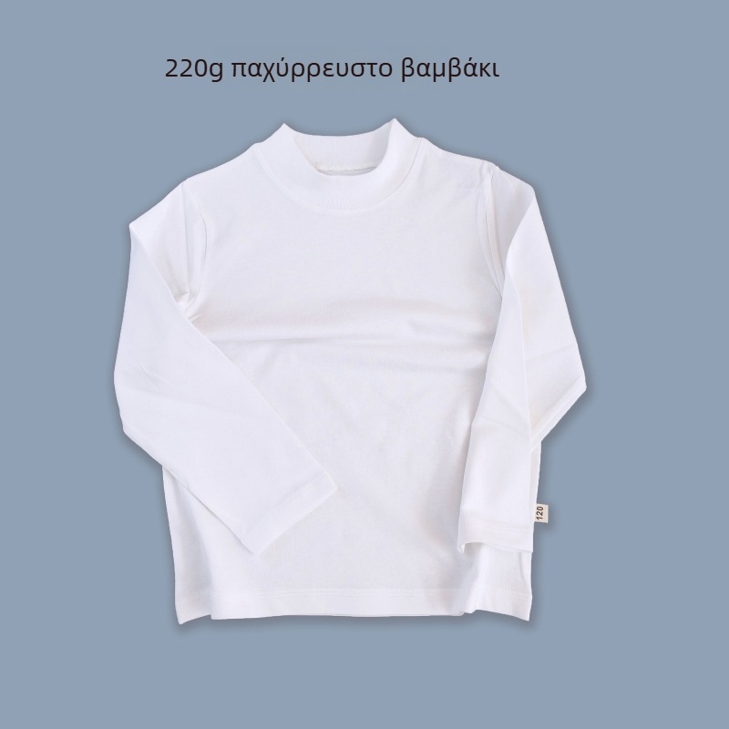 Παιδικό μακρυμάνικο βαμβακερό T‑shirt, με στρογγυλή λαιμόκοψη, αντιστατικό, για όλες τις εποχές