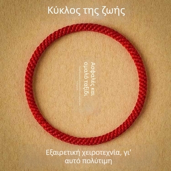 Χειροποίητο βραχιόλι από κόκκινο σκοινί για τον καρπό, εθνοτικό στυλ, unisex, άνοιξη 2024