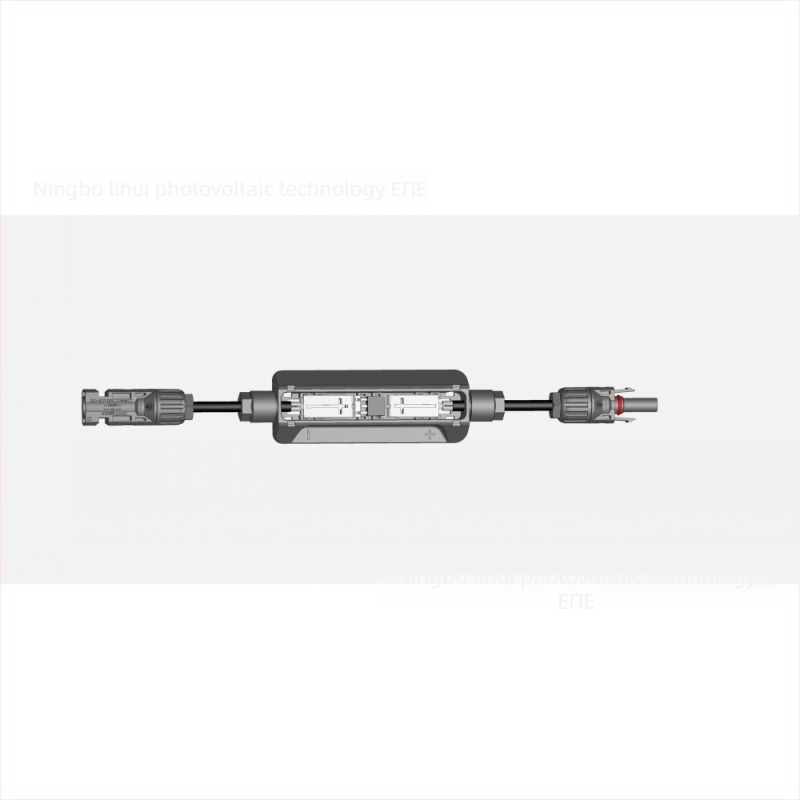 Φωτοβολταϊκό κιβώδιο σύνδεσης με ταινιοειδές σχήμα, αδιάβροχο, με στεγανοποιητικό δακτύλιο, ελαφρύ για εξωτερική χρήση