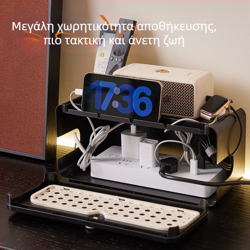 Κουτί οργάνωσης καλωδίων γραφείου, ABS πλαστικό, μοντέλο 1017, 1 τεμάχιο, κατάλληλο για καλώδια ακουστικών