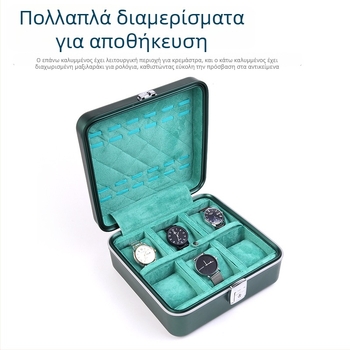 Tripshow θήκη ρολογιών από κράμα αλουμινίου με κλειδαριά – φορητή, ανθεκτική, συμπαγής θήκη προβολής ρολογιών, δυνατότητα εκτύπωσης λογότυπου και παραμετροποίησης