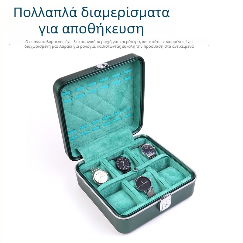Tripshow θήκη ρολογιών από κράμα αλουμινίου με κλειδαριά – φορητή, ανθεκτική, συμπαγής θήκη προβολής ρολογιών, δυνατότητα εκτύπωσης λογότυπου και παραμετροποίησης