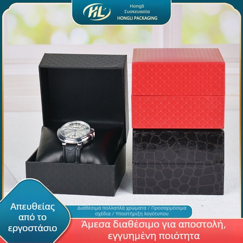 Προσαρμοσμένο πλαστικό κουτί ρολογιών με φινίρισμα μπρονζέ, μοντέλο 6219, κουτί συσκευασίας για δώρα και κοσμήματα