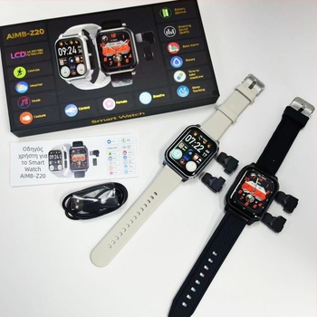 Little Star Billion AIMI-Z20 Smartwatch με Bluetooth κλήσεις, πολυλειτουργικό υψηλής τεχνολογίας fitness ρολόι — Μέτρηση καρδιακού ρυθμού, πίεση αίματος, οξυγόνο στο αίμα, καταγραφή άσκησης