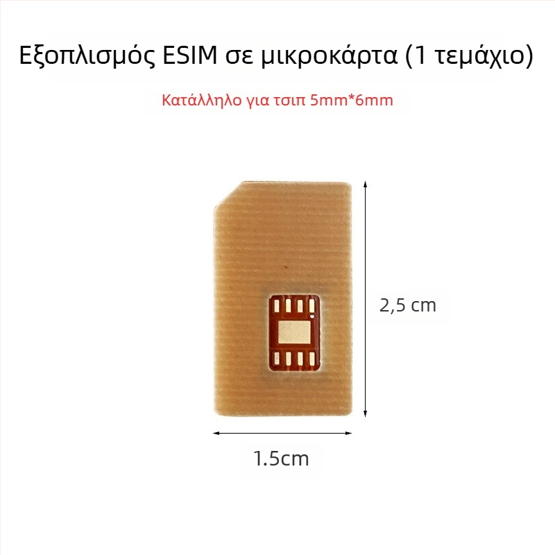 Αντάπτορας eSIM σε nano SIM για smart watch, ανθεκτικό σε υψηλές θερμοκρασίες, εξωτερική εγκατάσταση, θύρα USB 1.1, OEM διαθέσιμο