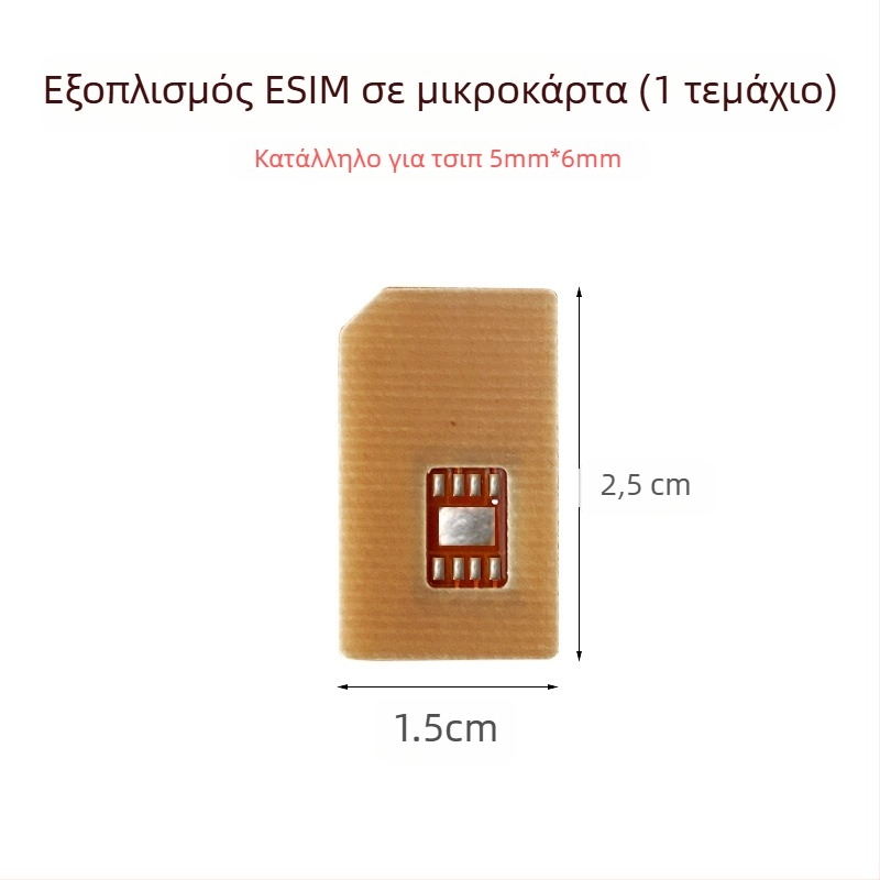 Αντάπτορας eSIM σε nano SIM για smart watch, ανθεκτικό σε υψηλές θερμοκρασίες, εξωτερική εγκατάσταση, θύρα USB 1.1, OEM διαθέσιμο