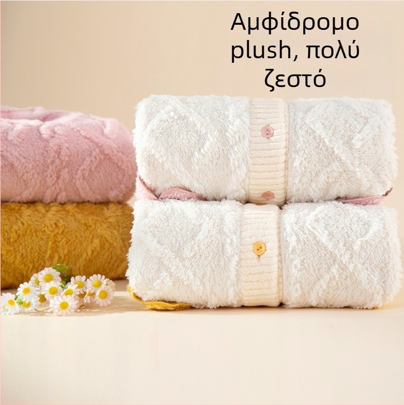 Γυναικείες πιτζάμες φλανελ για φθινόπωρο–χειμώνα με χοντρή επένδυση, βελούδινο βαμβακερό ύφασμα, άνετο οικιακό ντύσιμο κατάλληλο και για εξωτερική χρήση