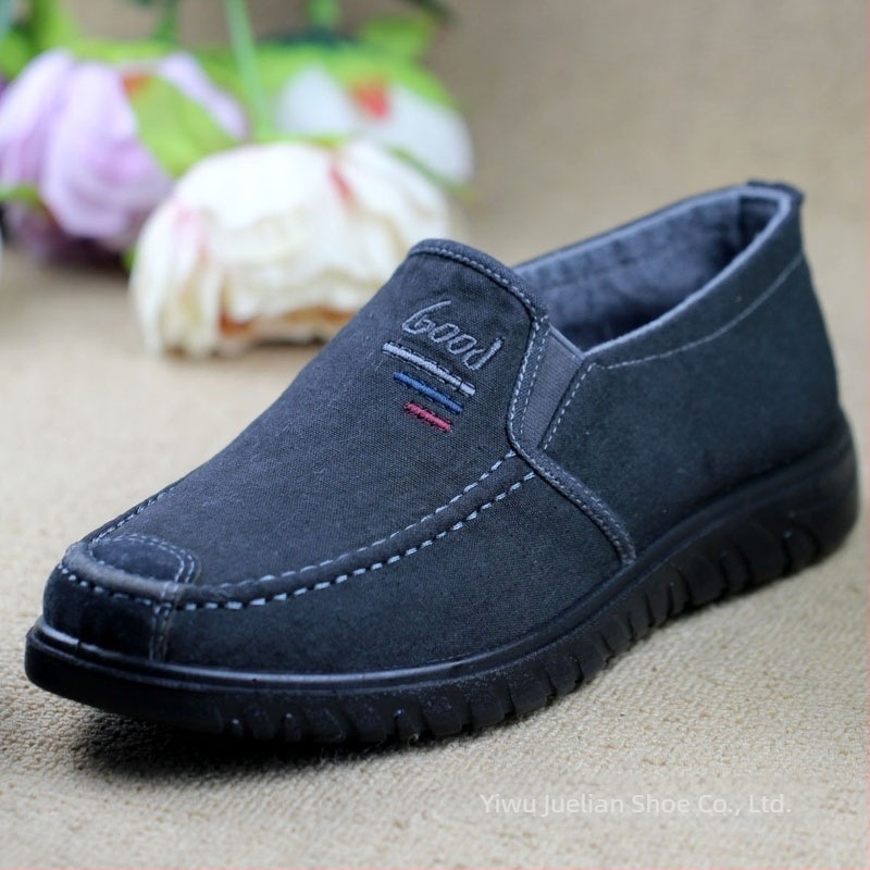Old Beijing Cloth Shoes Γυναικείες φλατ από denim με ανάπνευσμένο επάνω, στρογγυλή μύτη, επίπεδο τακούνι, σόλα πολυουρεθάνης, καλοκαίρι casual