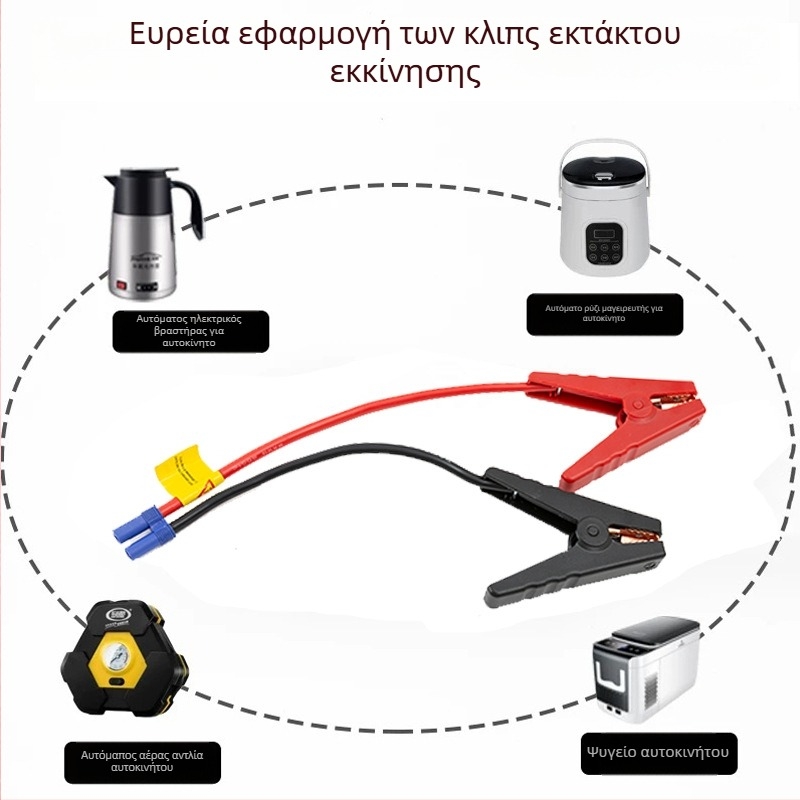 Καλώδιο εκκίνησης μπαταρίας με βύσμα EC5, σιλικόνη, για αυτοκίνητα – τυπικό μήκος