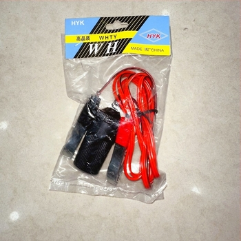 Κλιπ μπαταρίας αυτοκινήτου με καλώδιο 1,35 m, κατασκευή από χαλκό-σίδηρο, τροφοδοσία από μπαταρία