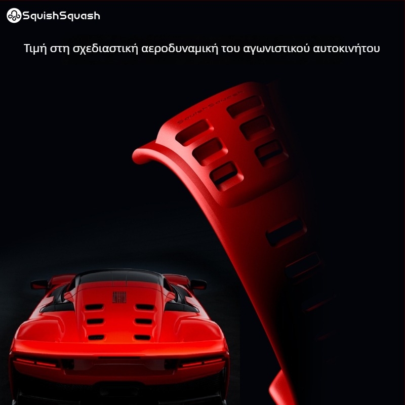 Squishsquash αθλητικό λουρί από φθοριούχο καουτσούκ για Apple Watch Ultra