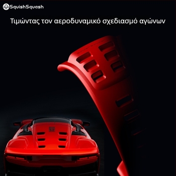 Squishsquash ζώνη ρολογιού για Apple Watch Ultra – φθοριωμένο καουτσούκ, αθλητικό στυλ
