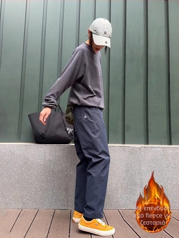 Αντιανεμικά και ζεστά λειτουργικά παντελόνια εργασίας για τον χειμώνα, ίσιο κόψιμο με φερμουάρ, μικροελαστικό ύφασμα από βαμβάκι-μπαμπού