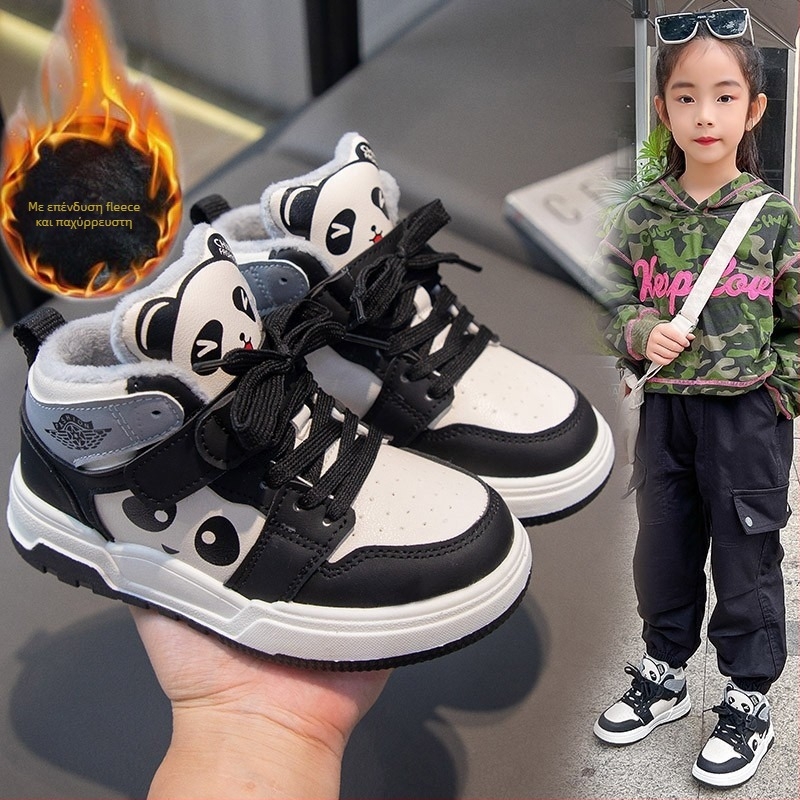 Παιδικά sneakers PU δέρμα με Velcro κλείσιμο, διαπνέουσα επένδυση από δίχτυ, σόλα καουτσούκ, χαμηλός αστράγαλος, σχέδιο χρωματικού μπλοκ