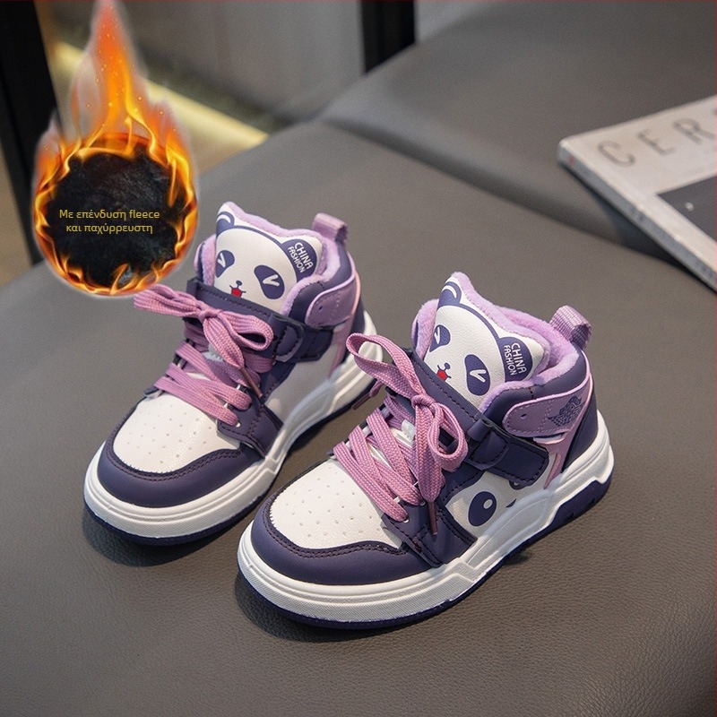 Παιδικά sneakers PU δέρμα με Velcro κλείσιμο, διαπνέουσα επένδυση από δίχτυ, σόλα καουτσούκ, χαμηλός αστράγαλος, σχέδιο χρωματικού μπλοκ