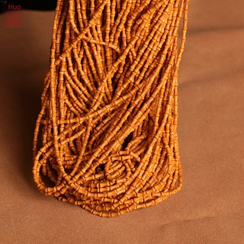 Ξύλινο βραχιόλι με 108 χάντρες και μπαμπού κόμβους για DIY αξεσουάρ και κρεμαστά για κλειδιά