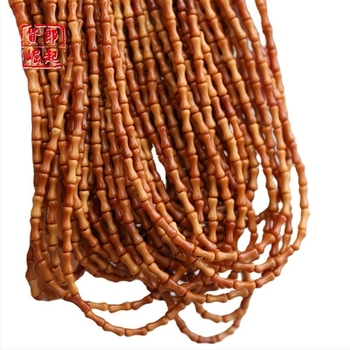 Ξύλινο βραχιόλι με 108 χάντρες και μπαμπού κόμβους για DIY αξεσουάρ και κρεμαστά για κλειδιά