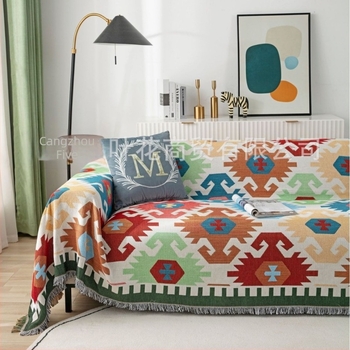 Βαμβακερή κουβέρτα για κάμπινγκ με γεωμετρικό σχέδιο, 3000 g ή περισσότερα, προσαρμόσιμη, για όλες τις εποχές