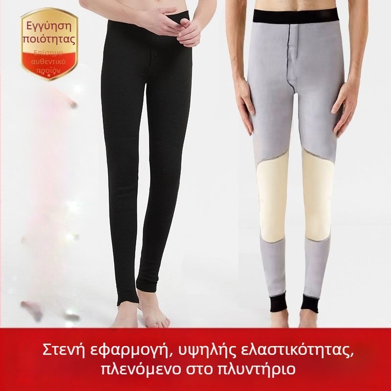 Αντρικά θερμά παντελόνια από ακρυλικό, εξτρά παχιά ύφανση, μήκος 3/4, ελαστικά, μονόστρωμα
