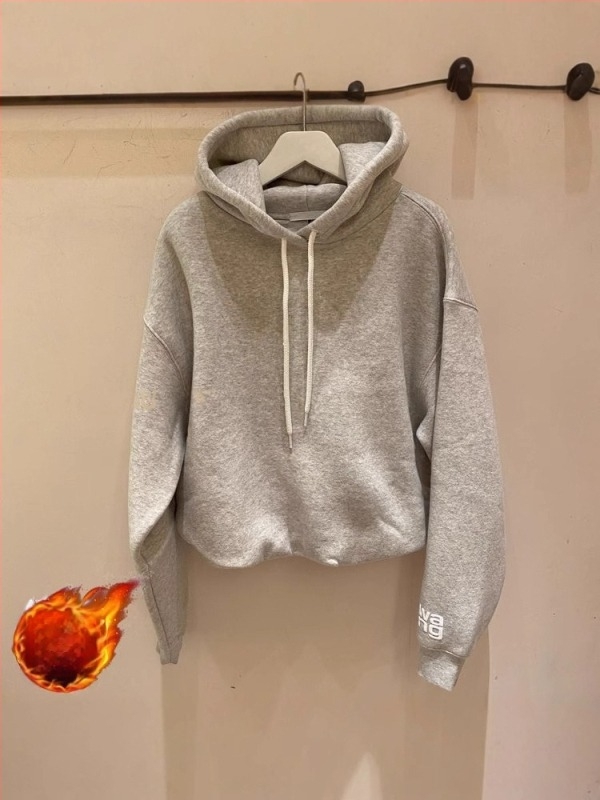 Ανδρικό βαμβακερό φούτερ με κουκούλα – Κορεάτικου στυλ, ευρύχωρη γραμμή, πουλόβερ, 96%+ βαμβάκι, 300 g/m²