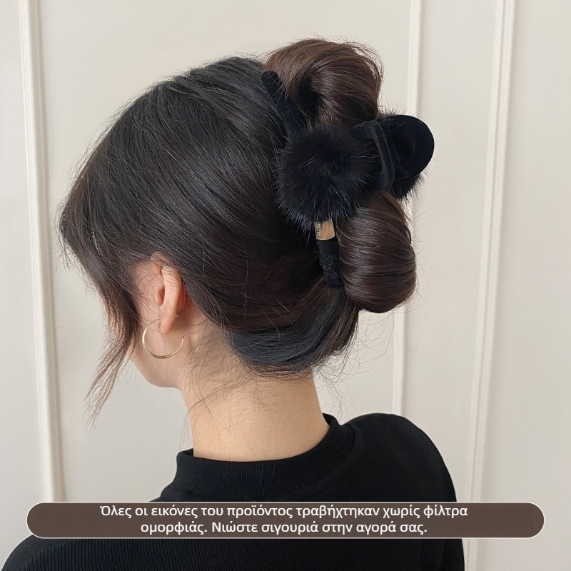 Κλιπ μαλλιών Shark για το πίσω μέρος του κεφαλιού, χειροποίητο, μηχανισμός κράτησης, ανάμεικτα υλικά, φθινόπωρο 2025