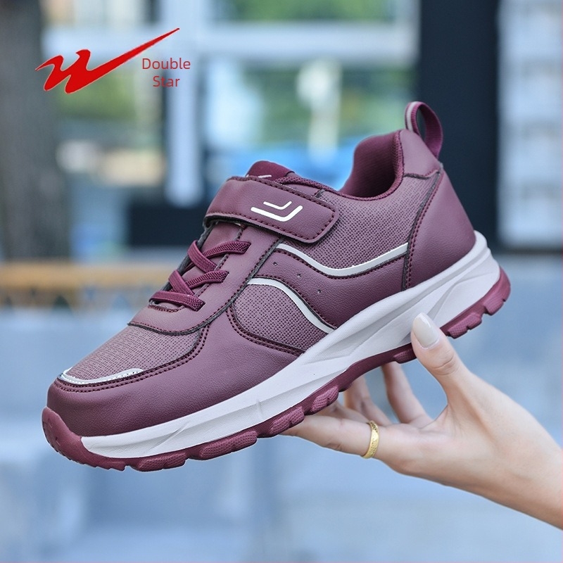 Double Star Unisex Χειμερινά Παπούτσια Πεζοπορίας με Επάνω Μέρος από Συνθετικό Δέρμα, Αδιάβροχα, Αντι-ολισθηρή Μαλακή Σόλα, Κλείσιμο Velcro