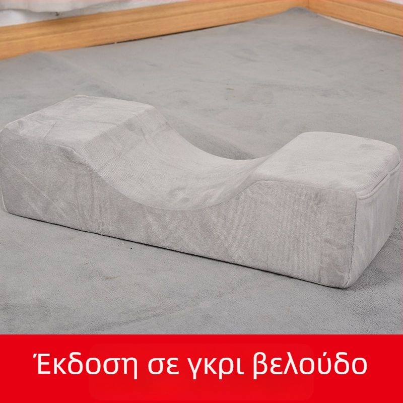 Μαξιλάρι αυχένα σε σχήμα U με αφρό μνήμης και κάλυμμα από κρυστάλλινο βελούδο, μοντέρνος μινιμαλιστικός σχεδιασμός για ενήλικες, κατάλληλο για ύπνο στην πλευρά