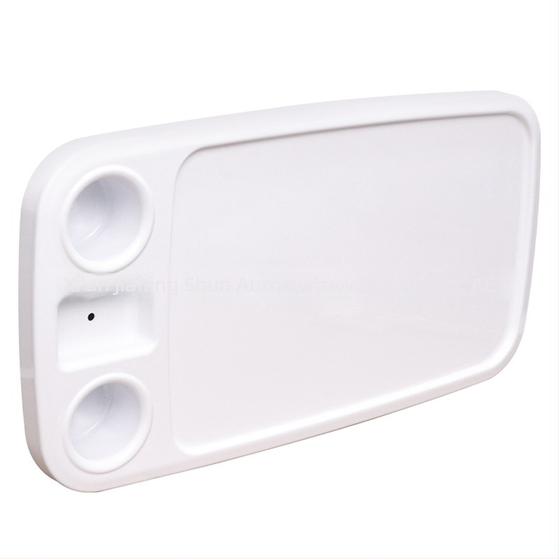 Ορθογώνιο τραπέζι RV για γιοτ, πλαστικό, εγκατάσταση τύπου καρτών εισαγωγής, αποσπώμενο επάνω, 2 θήκες ποτηριών, UV ανθεκτικό, αντιγήρανση