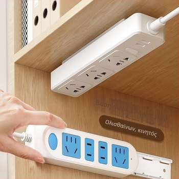 Επιτοίχιος κάτοχος πρίζας για δρομολογητές και οργάνωση καλωδίων, καθολικό στυλ, χωρίς διάτρηση