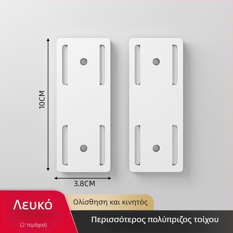 Τοίχος-στήριγμα για πρίζες, δρομολογητές και οργάνωση καλωδίων – καθολικό στυλ, εγκατάσταση χωρίς διάτρηση