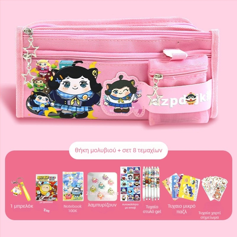 Κασετίνα μολυβιών Monkey King από καμβά, για κορίτσια, παιδικό στυλ